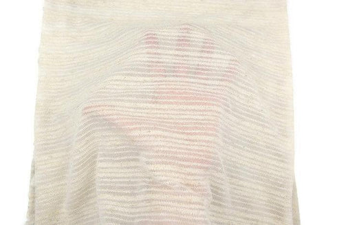 Oatmeal Speckled Semi sheer Stripe Sweater Knit Fabric 1.5 yards OSK00508
